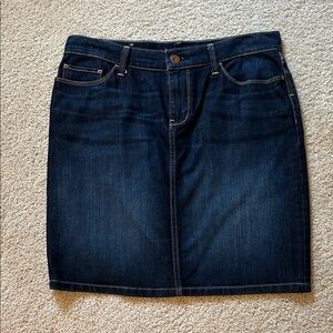 Banana Republic Dark Blue Denim Pencil Skirt